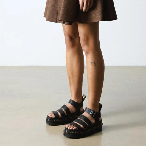 Dr Martens Blaire Black  Athena 3 Strap Sandal